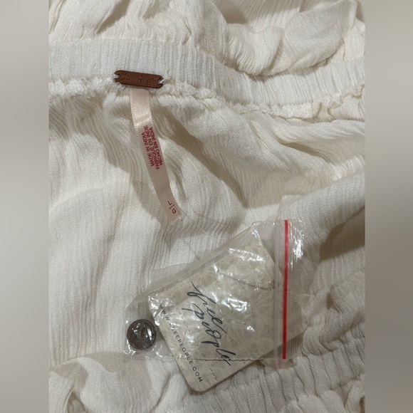 NWT Free People Beach Bliss Maxi Ivory Dress SIZE: L - Picture 9 of 10